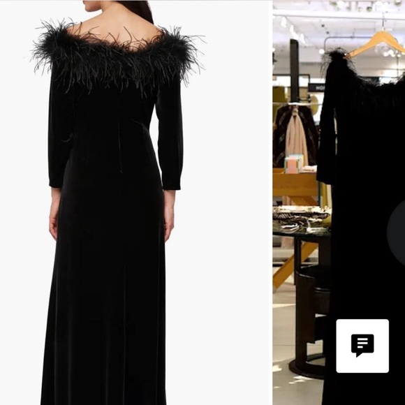 Alex Evenings Elegant Black Off-Shoulder Dress - Picture 3 of 4